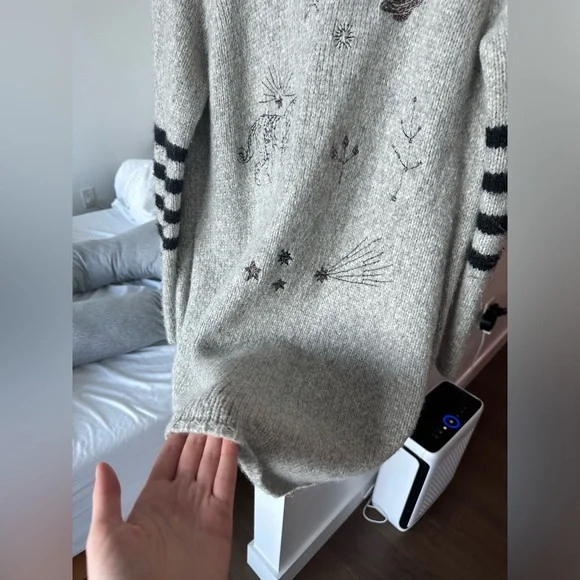 MOTHER The Hip Cardigan in Map Of Stars - Picture 4 of 16